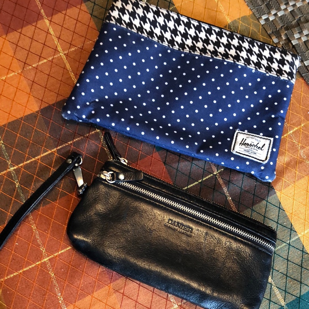 Two wallets Herschel and Danier for one price
